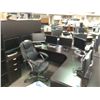 Image 1 : DARK WOOD U SHAPE BOW FRONT EXECUTIVE OFFICE SUITE