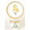 Image 1 : A Coalport botanical tea cup and saucer, Bute...