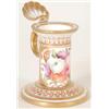 Image 1 : An early 19th century bone china chamberstick...