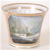 Image 1 : A Chamberlain's Worcester tea cup painted wit...