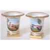 Image 1 : A pair of miniature Worcester vases, Flight,...