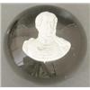Image 1 : A Bohemian sulphide weight with a portrait of...