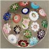Image 1 : A Clichy spaced concentric millefiori weight,...