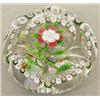 Image 1 : A Baccarat faceted garlanded red and white wa...
