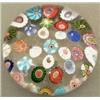 Image 1 : A Clichy spaced concentric millefiori weight...