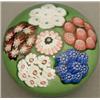 Image 1 : A Clichy green ground patterned millefiori we...