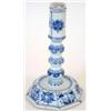 Image 1 : A Kang Hsi blue and white candlestick with do...