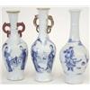 Image 1 : Two Kang Hsi blue and white slender 2-handled...