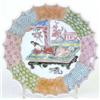 Image 1 : A Yung Cheng famille rose saucer with shaped...