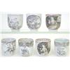 Image 1 : Two grisaille coffee cups painted with 'The S...
