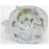Image 1 : A jadeite brushpot or waterpot with two long...