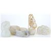 Image 1 : Three jadeite pendants carved as gourds and a...