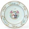 Image 1 : A Chien Lung soup plate with the arms of Flem...