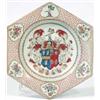 Image 1 : A Yung Cheng hexagonal soup plate with the ar...