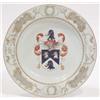 Image 1 : A Chien Lung soup plate with the arms of Saun...
