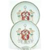 Image 1 : A pair of Chien Lung saucers with the arms of...