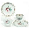 Image 1 : A pair of Chien Lung tea bowls, a matching sa...