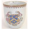 Image 1 : A Chien Lung coffee cup with the arms of Fren...