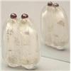 Image 1 : An inside painted rock crystal 2 gourds bottl...