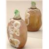 Image 1 : An agate irregular bottle with butterfly and...