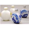 Image 1 : A yellow overlay milk white ground glass plai...