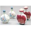 Image 1 : A famille rose Canton enamel pear shaped bott...