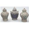 Image 1 : Two similar Sino-Mongolian silver filigree ba...