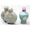 Image 1 : A cloisonne enamel double bottle decorated in...