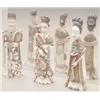 Image 1 : Three ivory standing figural bottles, one car...
