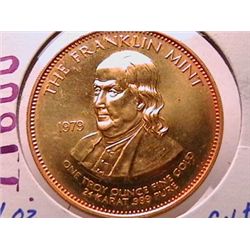 1979 Franklin One Ounce Gold BU