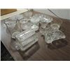 Image 3 : LOT 14 VINTAGE ASSORTED PRESS GLASS: BANANA BOAT,
