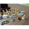 Image 3 : LOT 33 CERAMIC MINIATURE ANIMALS & JEWELRY BOX:
