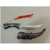 Image 1 : STYLIZED ARABIC STAINLESS STEEL CURVED BLADE KNIFE
