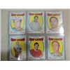 Image 1 : LOT 6 1971-72 TOPPS RED WINGS HOCKEY PLAYER CARDS