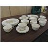 Image 3 : LOT 33 VINTAGE W.S. GEORGE CHINA: 8 DINNER PLATES,