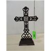 Image 1 : 12"H CAST IRON FREE STANDING CROSS