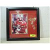 Image 1 : FRAMED FOOTBALL PHOTO AUTOGRAPH JERRY RICE COA
