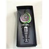 Image 1 : MURANO STYLE GREEN & PURPLE GLASS WINE STOPPER
