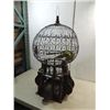 Image 1 : 32"H VICTORIAN ORNATE WIRE & WOOD BIRD CAGE