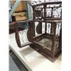 Image 5 : 32"H VICTORIAN ORNATE WIRE & WOOD BIRD CAGE