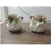 Image 1 : LOT 2 VINTAGE CAPODIMONTE CERAMIC SWANS