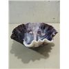 Image 2 : LOT 2 VINTAGE IMPERIAL PURPLE SLAG GLASS BOWL &