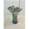 Image 1 : 8.5"H HAND BLOWN GLASS EYE STUDIO ART GLASS VASE
