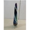 Image 1 : 11.5"H MT ST HELENS IRIDESCENT ASH GLASS OIL CANDL