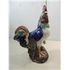 Image 1 : 17"H CERAMIC HAND PAINTED ROOSTER NO MAKER MARKS