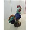 Image 2 : 17"H CERAMIC HAND PAINTED ROOSTER NO MAKER MARKS