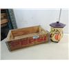Image 1 : LOT 2 (1) VINTAGE PEPSI-COLA WOOD 24 BOTTLE CRATE