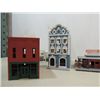 Image 4 : LOT 8 HO TRAIN SCALE PLASTIC CITY BUILDINGS &