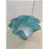 Image 2 : CONTEMPORARY MODERN ART BLUE & WHITE GLASS VASE