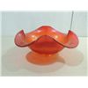 Image 1 : VINTAGE FENTON IRIDESCENT RED ART GLASS BOWL